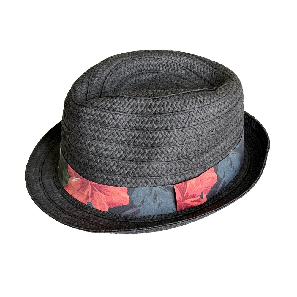 Adam Levine Straw Fedora Navy Rare from Shop Your Way Maroon 5